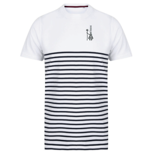 TT.FR135 T-shirt breton à manches courtes - blanc