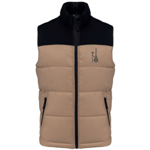 TT.K6162 Bodywarmer matelassé bi-ton unisexe - couleur Wet Sand / Black