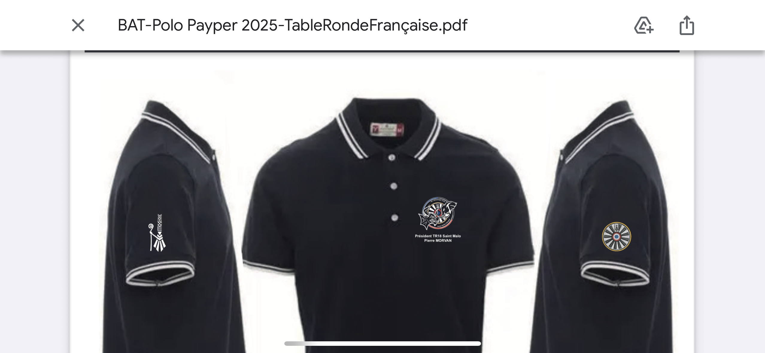 polo bleu marine collector – Image 2