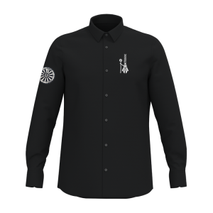 TT.595 chemise noire logo coeur bigoudène et logo région sur manche